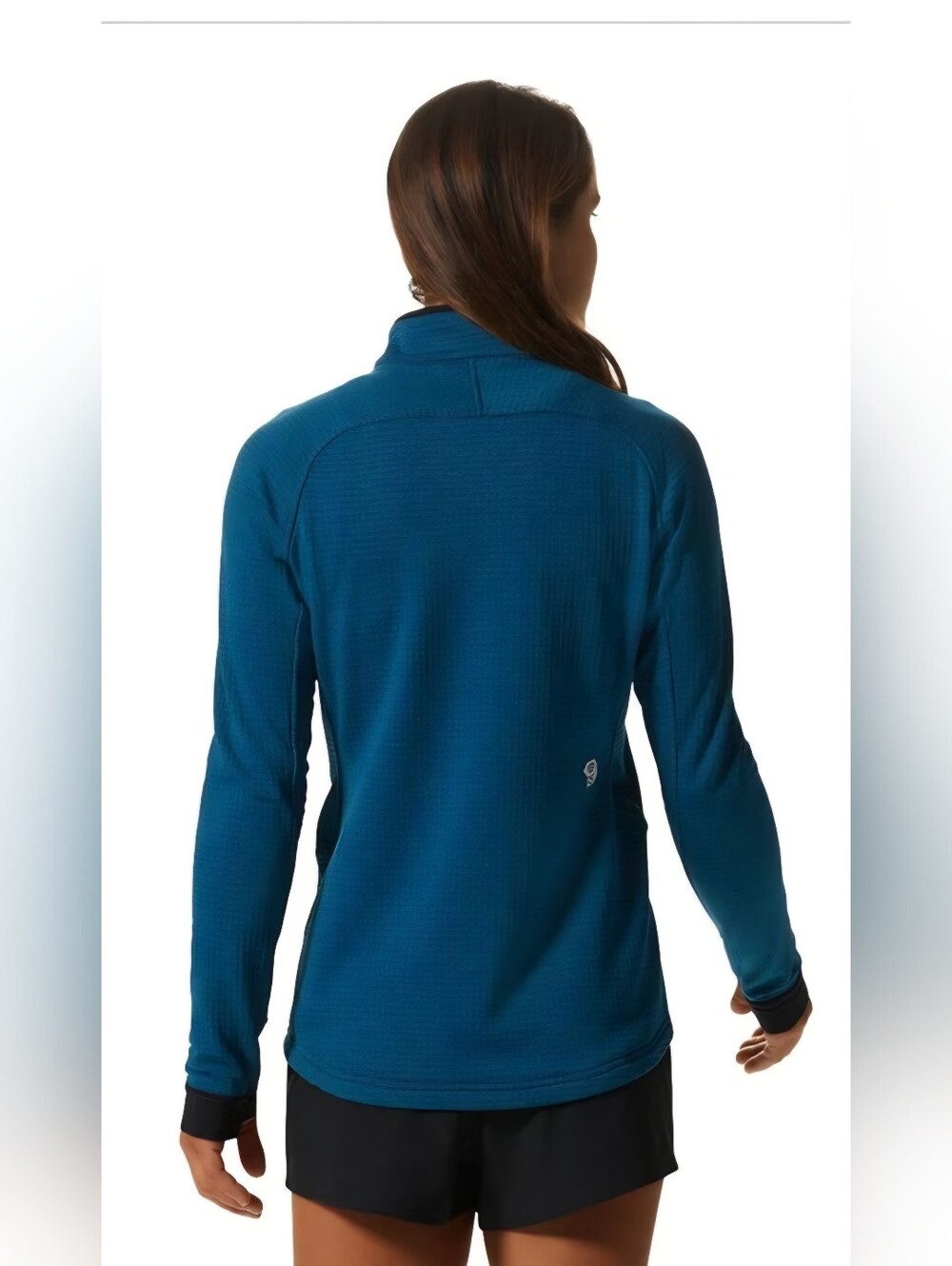 Mountain Hardwear Polartec Power Grid Half Zip Jacket Women's S Blue Gorpcore - Picture 2 of 11